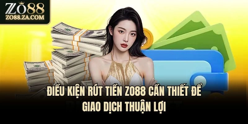 Điều kiện rút tiền Zo88 cần thiết để giao dịch thuận lợi